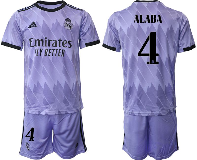 Men 2022-2023 Club Real Madrid away purple #4 Soccer Jersey